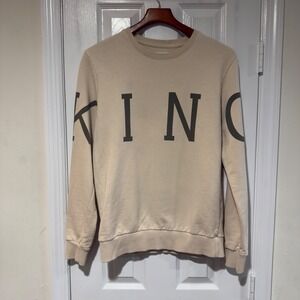 King Apparel London Leyton Sweatshirt Cement Beige Size M